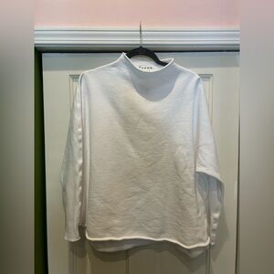 Frank & Eileen White Mock Neck Sweatshirt